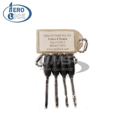 Aerolock AeroLock: Volvo 4-Track S66NN-P/NE66 Space & Depth Keys (VOL5) AER-VOL5